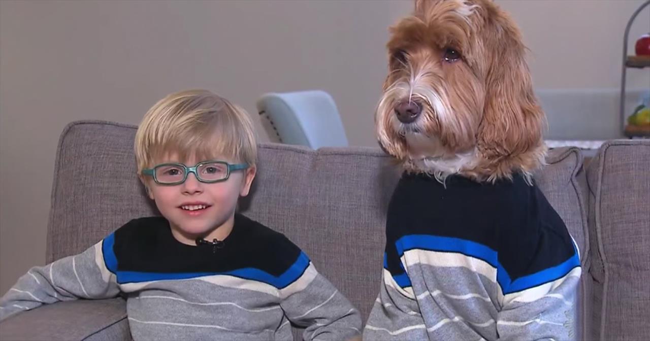 5 Year Old Adopted Boy And His Dog Dress Alike Cute Videos